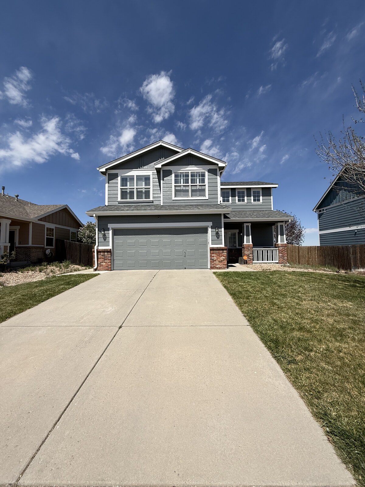 Exterior home repaint by AD Construction in Castle Rock Colorado